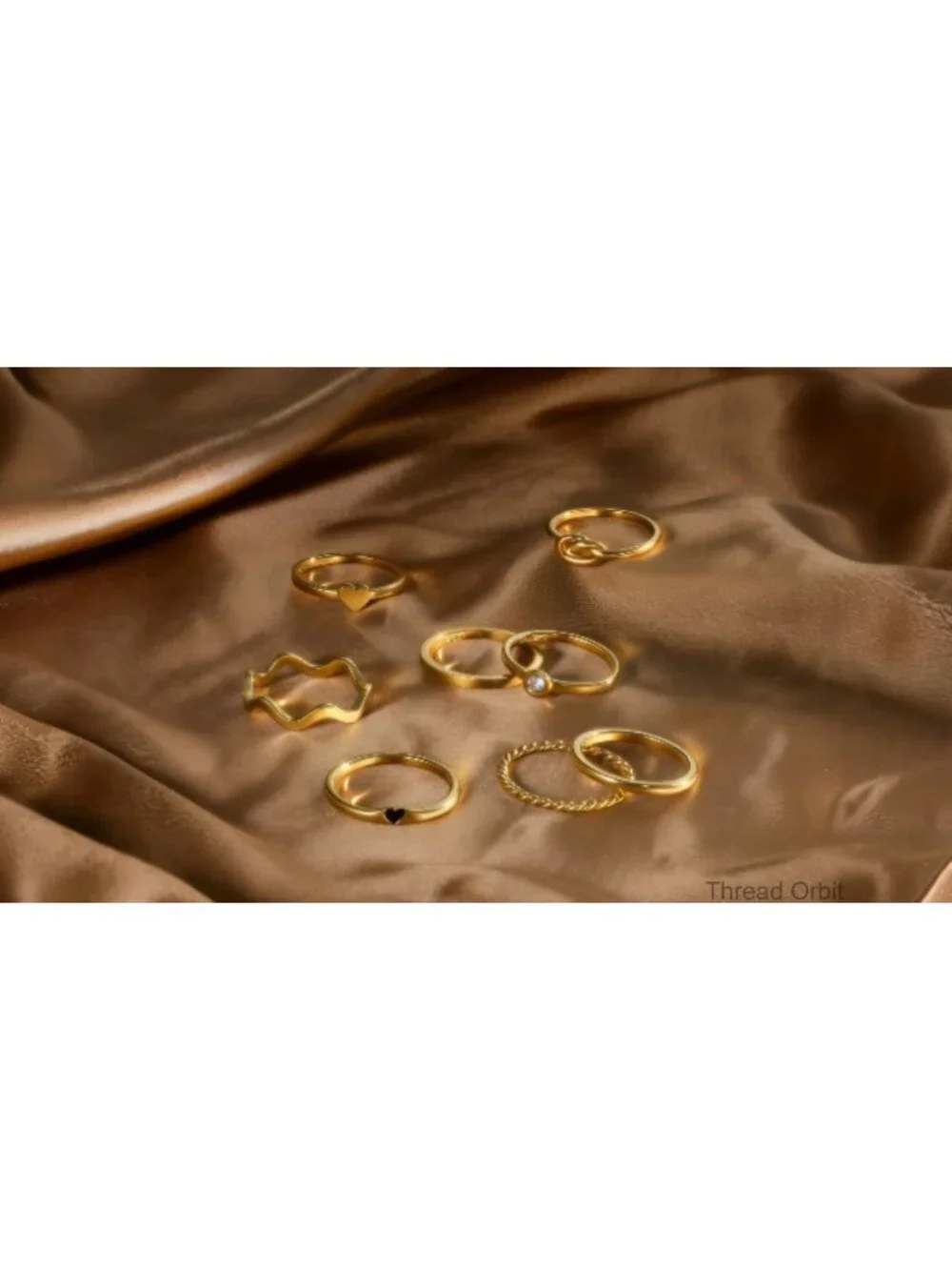Stainless Steel Stackable Rings 8pcs 2MM Thin Stacking Thumb Ring Set Size 5-11